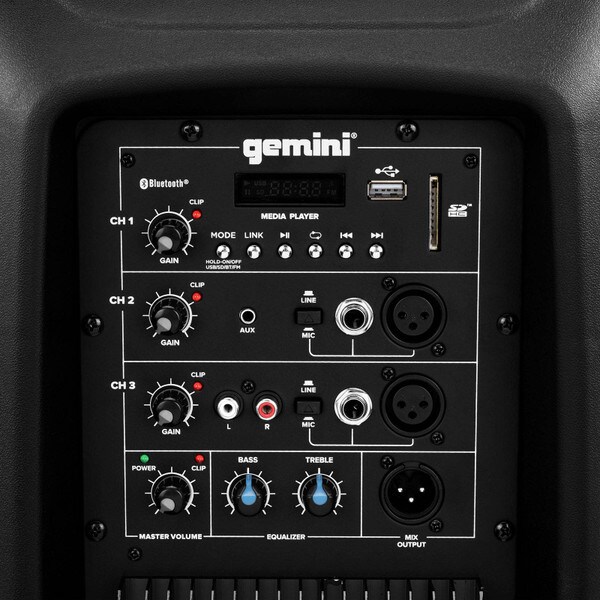 Main product image for Gemini AS-2112BT 12" Bluetooth Active Loudspeaker235-144